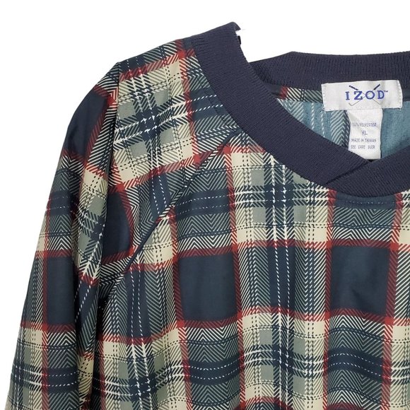 Izod Mens Size XL Jacket Pullover Golf Wind Shirt Pockets Oversized - Picture 4 of 7